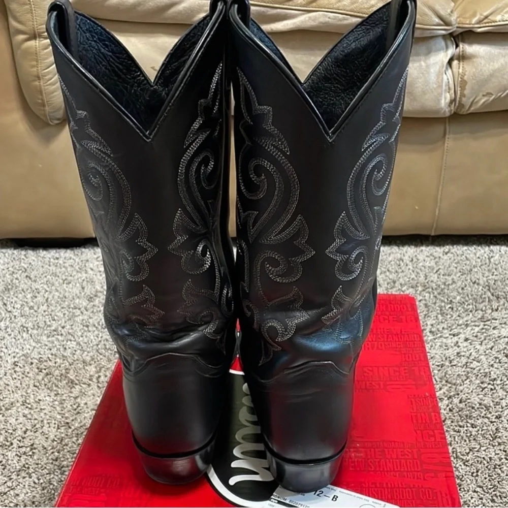 12EE Justin Cowboy Boots - Picture 2 of 5